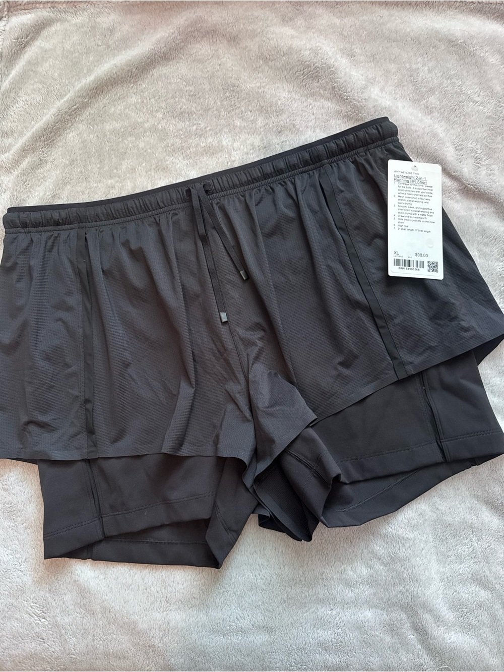 Lululemon 2 in 1 Running Shorts